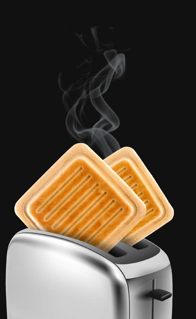 Toast & Eat mit Original BRUNCH Kräuter oder Paprika Brunchfülle